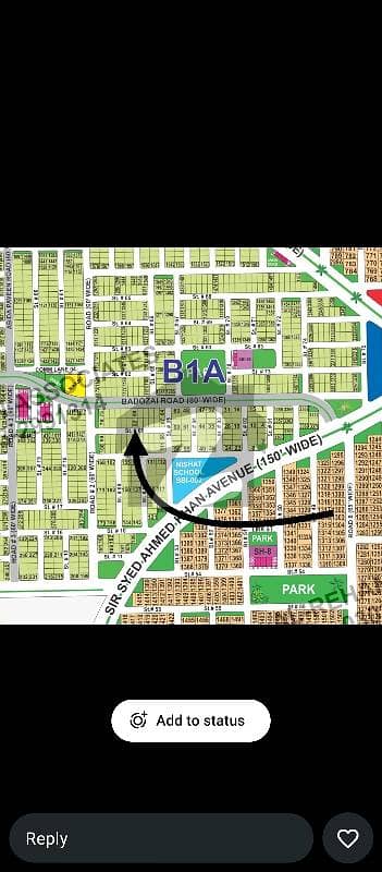 DHA Multan Sector B1 10 Marla Residential Plot Near To Park, Masjid And Commercial. Backside Of 80ft Road.