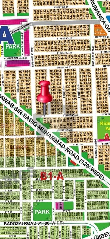 Ideal Location Plot Available For Sale 28Marla Extra Land + 120fit Road