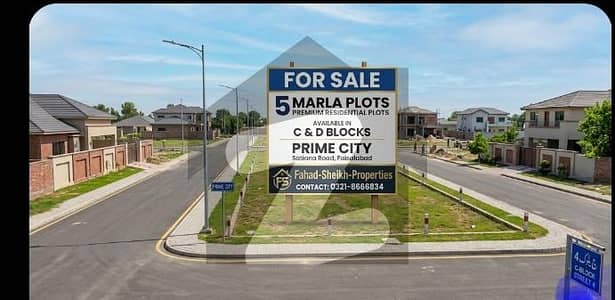 Prime City Residential Plot Sized 5 Marla For sale