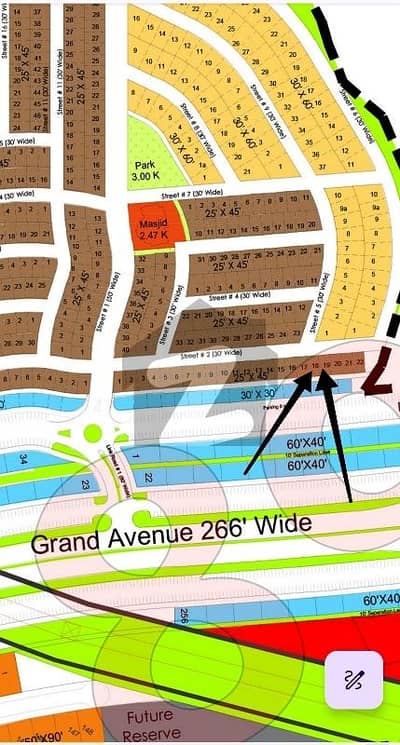 Pair Plot 5 Marla No 18 & 19. Sector E. DHA 4 River View North