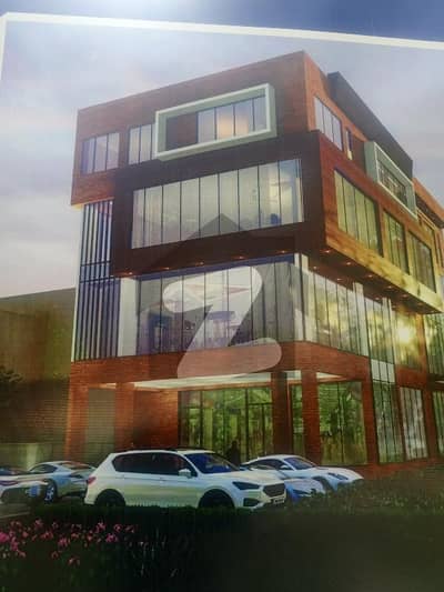 Gulberg 1 Kanal Commercial Building Near Mm Alam Is Available On Rent.