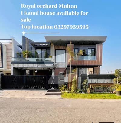 Royal orchard Multan 1 kanal house available for sale top location Main boulevard View And Commercial View Resonable price