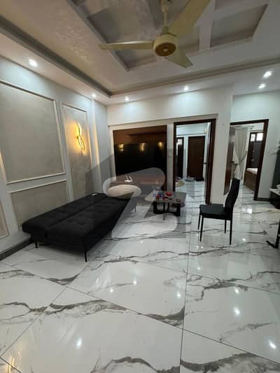 Slightly use Fully Furnished 2 bed DD with lift for Rent Bukhari commercial DHA Defence phase 6 karachi