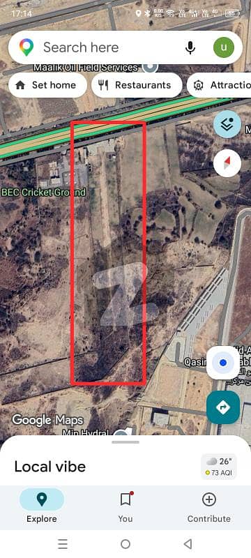 **100 Kanal Prime Compact Land for Sale Srinagar Highway, Islamabad**