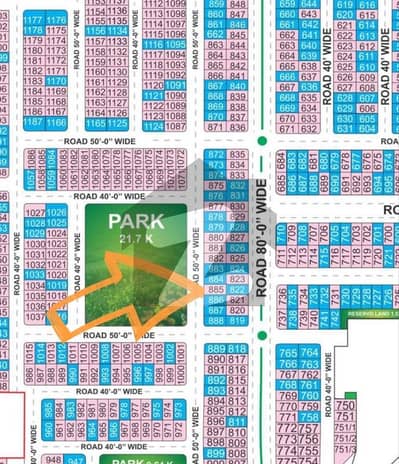 8 Marla Facing Park Plot For Sale