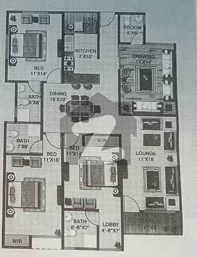 Five Bed DD Apartment Available For Sale In Saima Residencia Main Airport Road Karachi