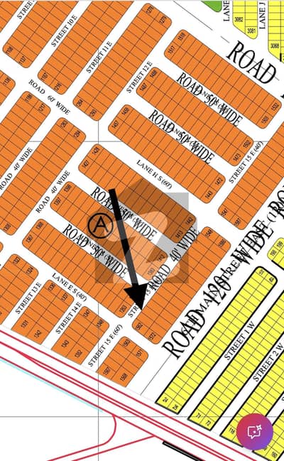 200 Yards Sector 3-C Top Class Location Close To Boulevard & Sector 3-B Plot For Sale