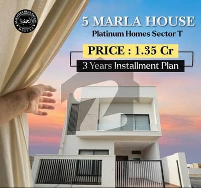 DHA Multan Sector T Brand New House For Sale In Sector T Villas  3 Years Installment Plain Available