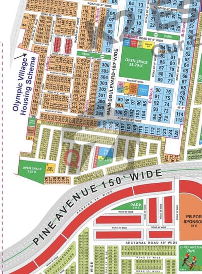 Q Block 5 Marla Plot For Sale Good Location Reasonable Price Direct Access Pine Avenue Road