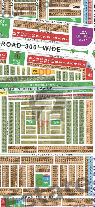 G1 block 10 Marla plot for sale