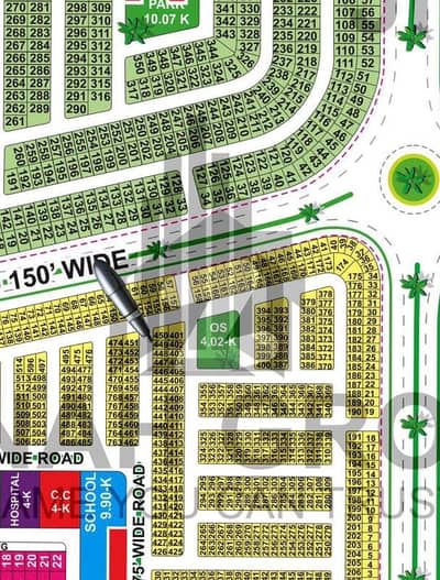 Lda City Lahore J Block 5-Marla Plot Available For Sale Near 200ft Road Near 150ft pain Avenue Road