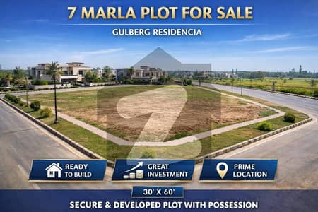 7 Marla Non Developed Plot for Sale in P Block of Gulberg Greens Residencia
