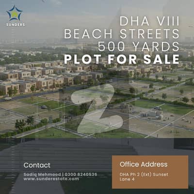 ڈی ایچ اے فیز 8 ڈی ایچ اے ڈیفینس,کراچی میں 1 کنال رہائشی پلاٹ 7.75 کروڑ میں برائے فروخت۔