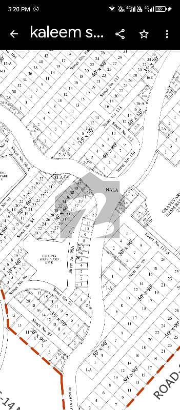 12 Marla Extra Land and 11.25 Marla Construction Area Plot Available For Sale in G-14/3, Islamabad.