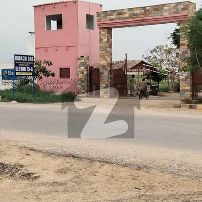 Plot Available For Sale Karachi Bar Sectar 25a Corner Plot Transfer 40 Feet Road Near Park