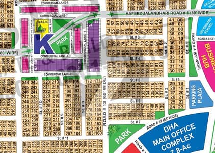 1 Kanal Prime Location Plot Sector K, DHA Multan | Ideal for Dream Home or Investment