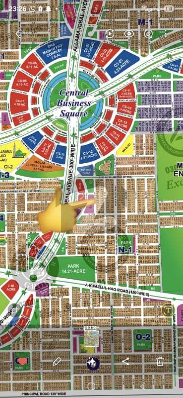 Spacious 1 Kanal 300 FT ROAD FACING Plot Build Your Luxurious Lifestyle Plot Sector N in DHA MULTAN PHASE- 1
