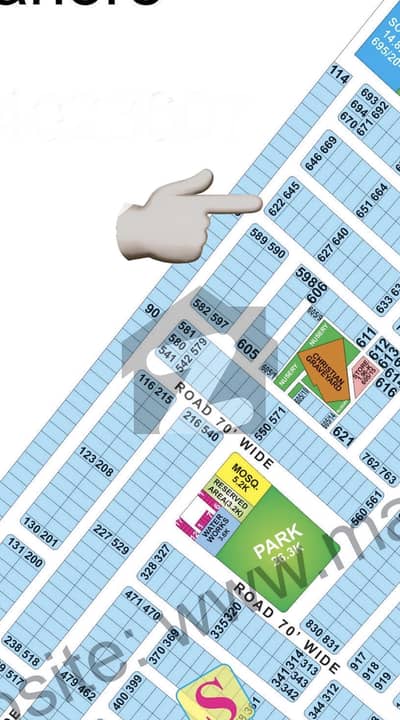 ڈی ایچ اے فیز 8 - بلاک ایس فیز 8,ڈیفنس (ڈی ایچ اے),لاہور میں 1 کنال رہائشی پلاٹ 4.5 کروڑ میں برائے فروخت۔