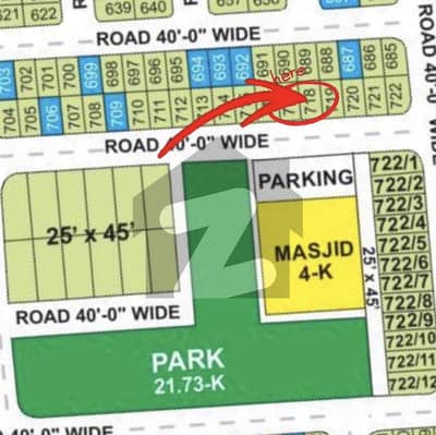 PRIME LOCATION FACING PARK & MOSQUE PLOT FOR SALE