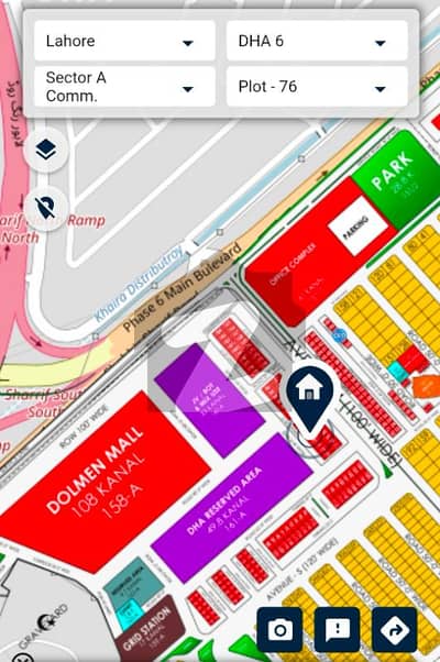 ڈی ایچ اے فیز 6 - بلاک اے فیز 6,ڈیفنس (ڈی ایچ اے),لاہور میں 7 مرلہ کمرشل پلاٹ 29.5 کروڑ میں برائے فروخت۔