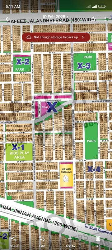 1 Kanal Prime Location Plot in Sector X | Near X-1 Kids Play Area & Pakistan Square