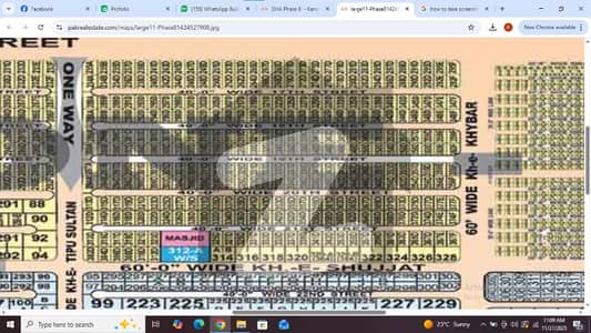 D-Cutting Plot, Zone B, 20th Street, Available For Sale On Urgent Basis