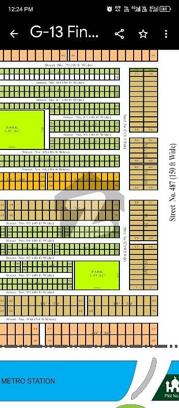 جی ۔ 13 اسلام آباد میں 4 مرلہ رہائشی پلاٹ 2.9 کروڑ میں برائے فروخت۔