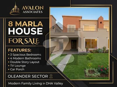 8 Marla Modern Double Storey House With Big Backyard For Sale In DHA Valley