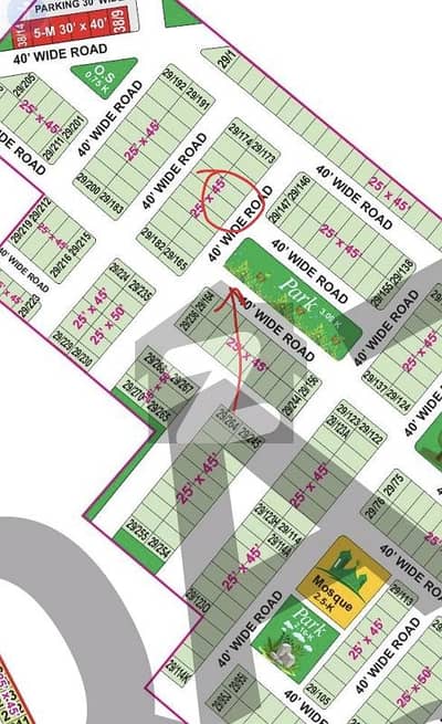 5 Marla Plot for Sale | Tipu Sultan Ext. | Plot No 29/170 | Park T Open Form No Transfer Fee