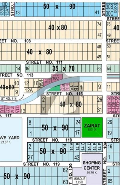 Plot Is Available For Sale 40*80, Back Extra Land