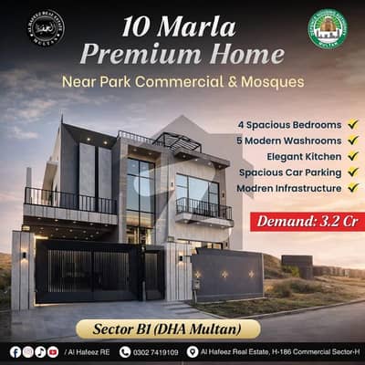 DHA Multan Sector B1 Brand New Modern Design House Beautiful House For Sale