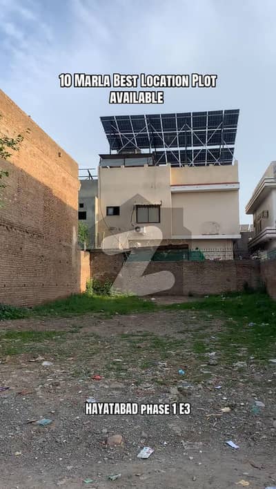 حیات آباد فیز 1 - ای3 حیات آباد فیز 1,حیات آباد,پشاور میں 10 مرلہ رہائشی پلاٹ 2.9 کروڑ میں برائے فروخت۔