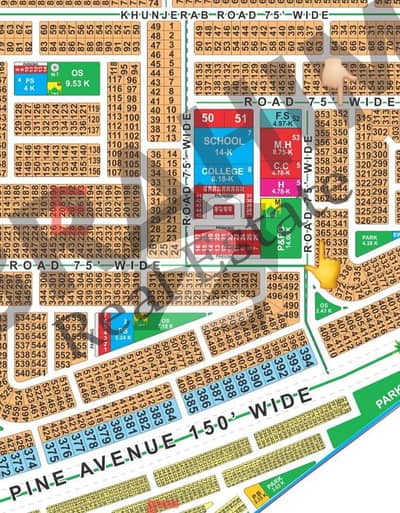 Exclusive 1 Kanal Plot Facing Park also linked with Pine Avenue Road | Immediate Possession LDA City