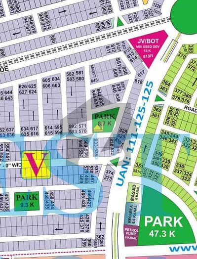 Exclusive 1 Kanal Plot Near Main Boulevard & 160ft Road | DHA Phase 8 V Block | Direct Owner Deal