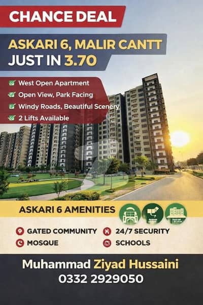 Askari 6 Apartment For Sale