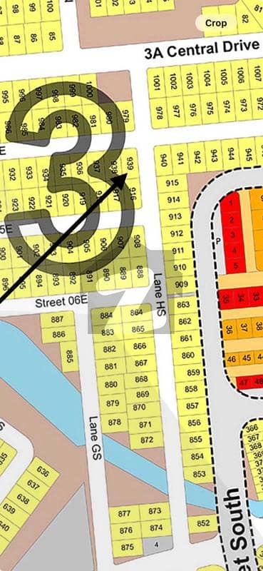 ڈی ایچ اے سٹی ۔ سیکٹر 3اے ڈی ایچ اے سٹی - سیکٹر 3,ڈی ایچ اے سٹی کراچی,کراچی میں 1 کنال رہائشی پلاٹ 1.88 کروڑ میں برائے فروخت۔