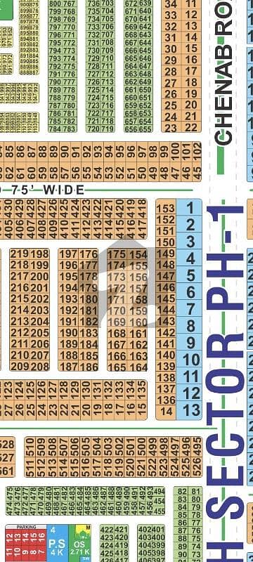 LDA City Lahore Block G 1kanal Plot available near 200feet Chenab road