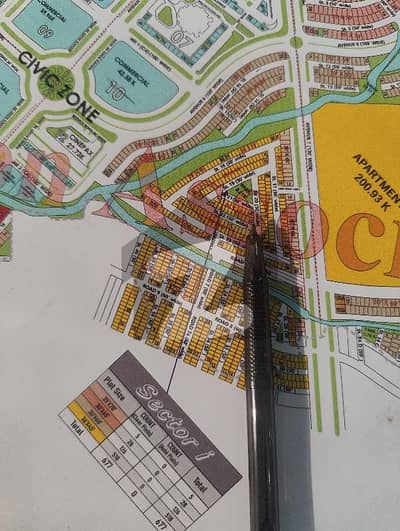 Sector I 6.75 Marla corner Plot For Sale