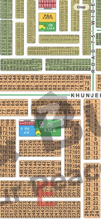 E block 1 kanal possession plot for sale hot location 75 ft back plot direct access 75 ft khunjerab road