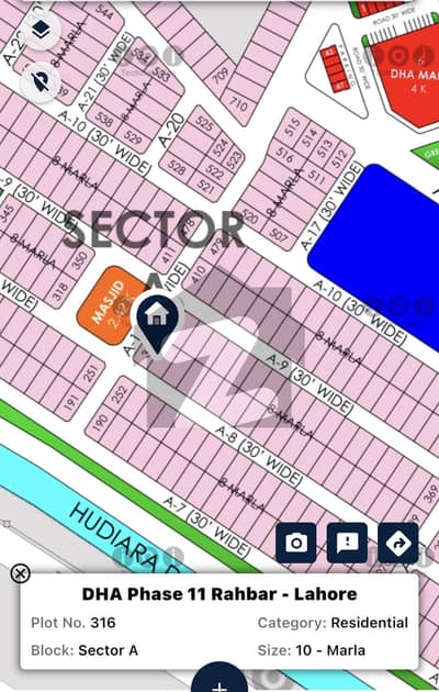 Good location plot in dha rahbar sector 1, A block plot for sale