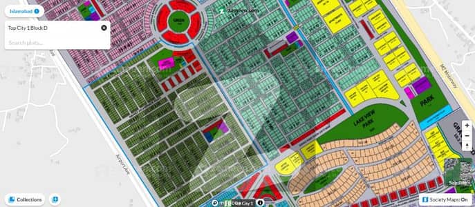 10 Marla Plot For Sale Top City-1 Block D