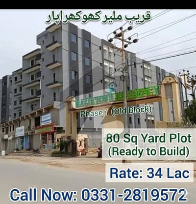 80 Sq. Yards Plot - Main Old Block Malir Town Residency Ph-1 - MDA Approved