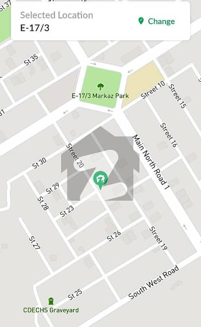 ای ۔ 17/3 ای ۔ 17,اسلام آباد میں 1 کنال رہائشی پلاٹ 1.2 کروڑ میں برائے فروخت۔