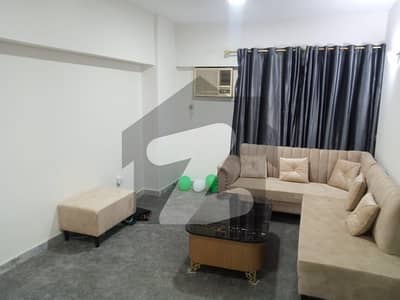 2 Bed 2 Bath Furnished Flat Apartment Drawing Guest Lounge Balcony Facing F-9 Park In Al Mustafa Tower F-10 Markaz Fully Furnished