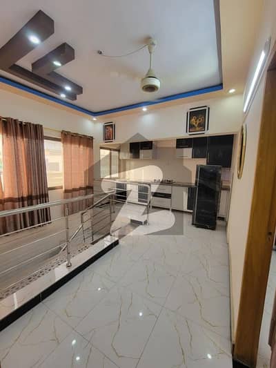 RABIA DUPLEX scheme 33 120 gaz 1st FLOOR 1bed DRAWING ROOM T. V. LOUNGE KITCHEN BALCONY LINE WATER 2nd FLOOR 2 BEDROOMS WITH ATTACH BATH ROOMS T. V LOUNGE OPEN KITCHEN with ROOF CAR PARKING NEAREST TO MAIN UNIVERSITY ROAD FULLY FURNISHED ONLY FOR ECECUTIVE JOB PERSONS RENT 120000  *Code(16282)*