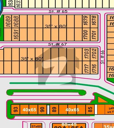 35x80 (11 Marla) plot near Markaz Available