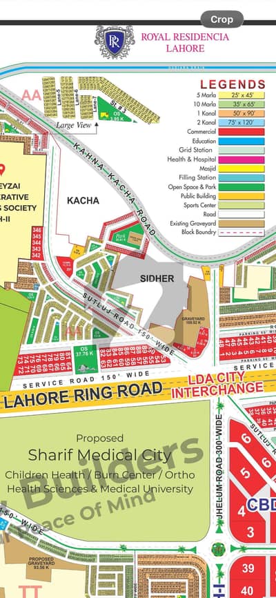 AA 5 Marla Plot For Sale Facing Park 5 Ballot