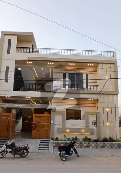 Brand New 240 Sq. Yd. Ground+1 House For Sale Punjabi Saudagaran Society Near By Chase Super Market & Sumaira Sky Shooping Mall, Meezan Bank Scheme 33, Khi.