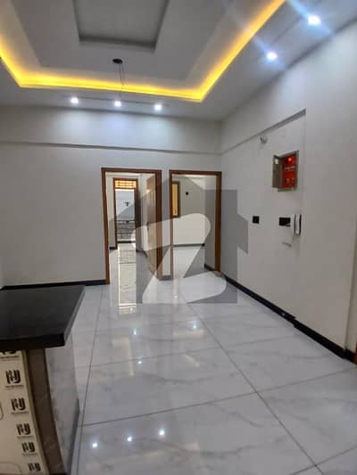Brand New 3 Bed D/D 1st Floor Lift Project Flat For Sale At Merchant Navy Society Sector 15A Near By Al Waqar Super Markret Scheme 33, Khi.
