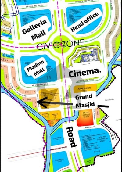 10 Marla Plot For Sale Bahria Enclave